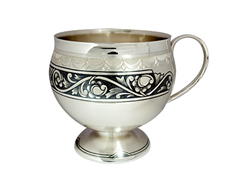 Серебряная чашка чайная «Гармония»